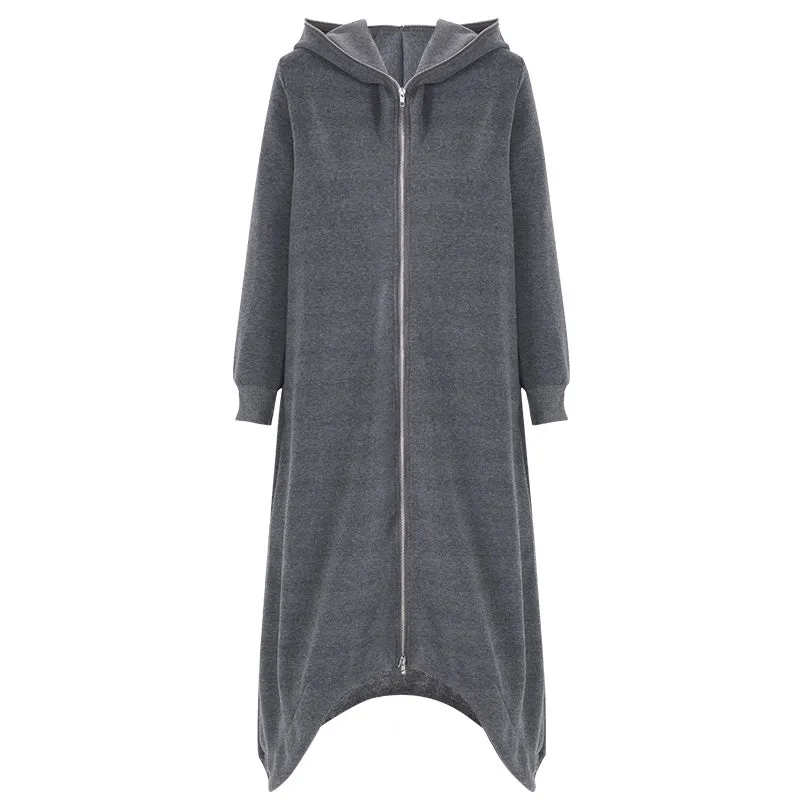 Irregular Asymmetric Boyfriend Long Coat