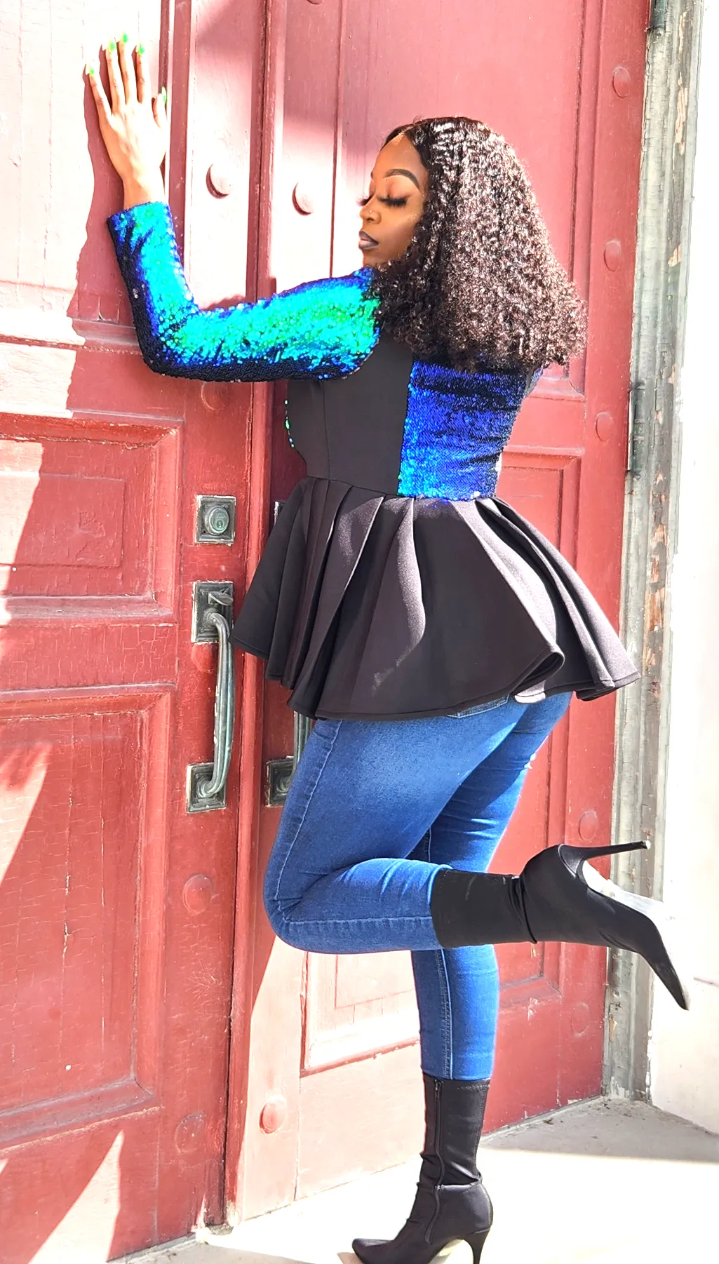 It's A Green Thing Sequin Jacket