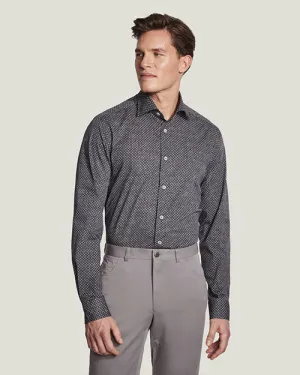 JACK VICTOR | St. George Geometric Sport Shirt | Navy