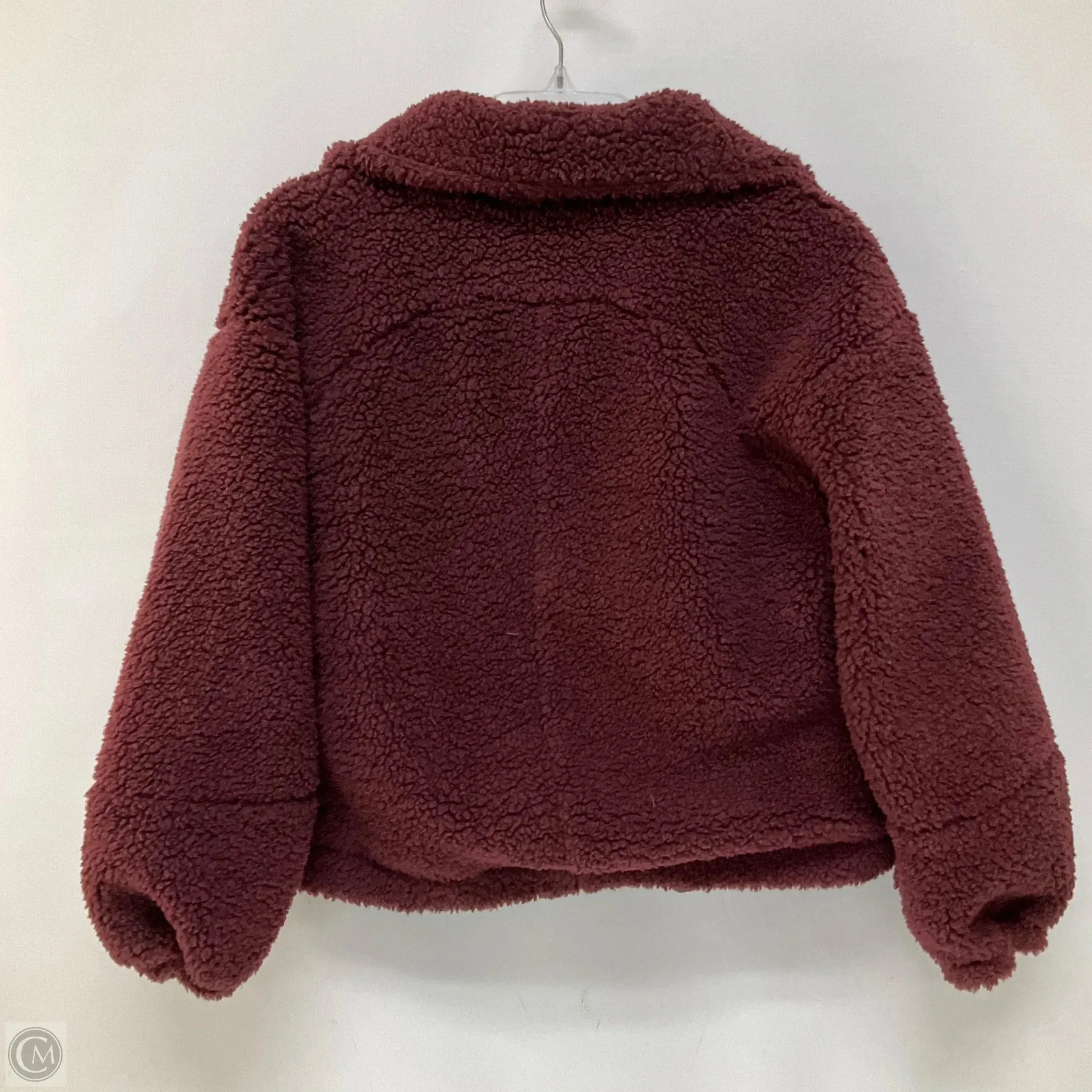 Jacket Faux Fur & Sherpa By Lululemon In Red, Size: Xs