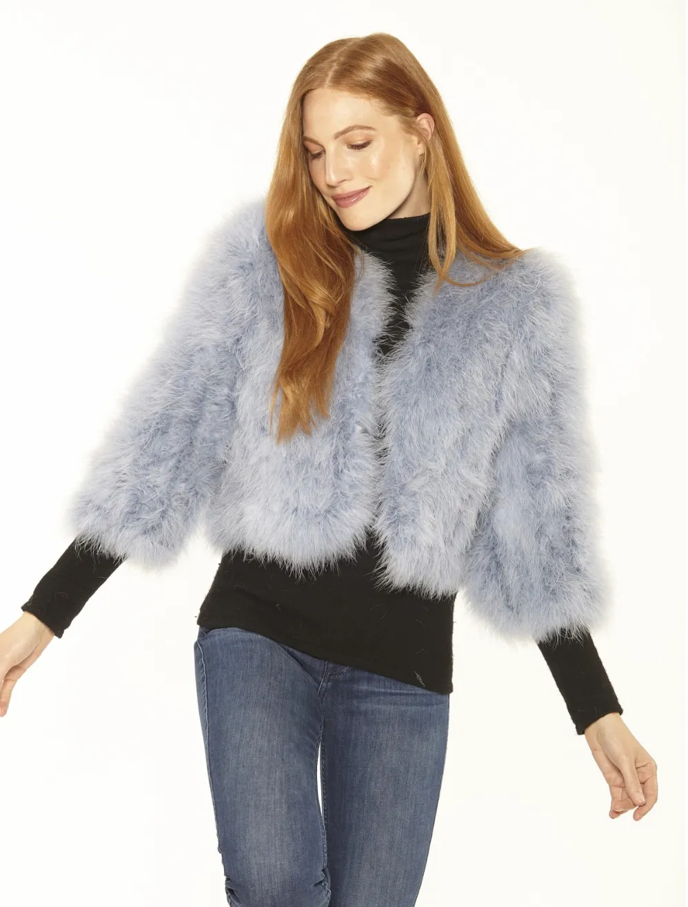 Jacket, Marabou Feather Bolero - Linda Richards - Style FT084