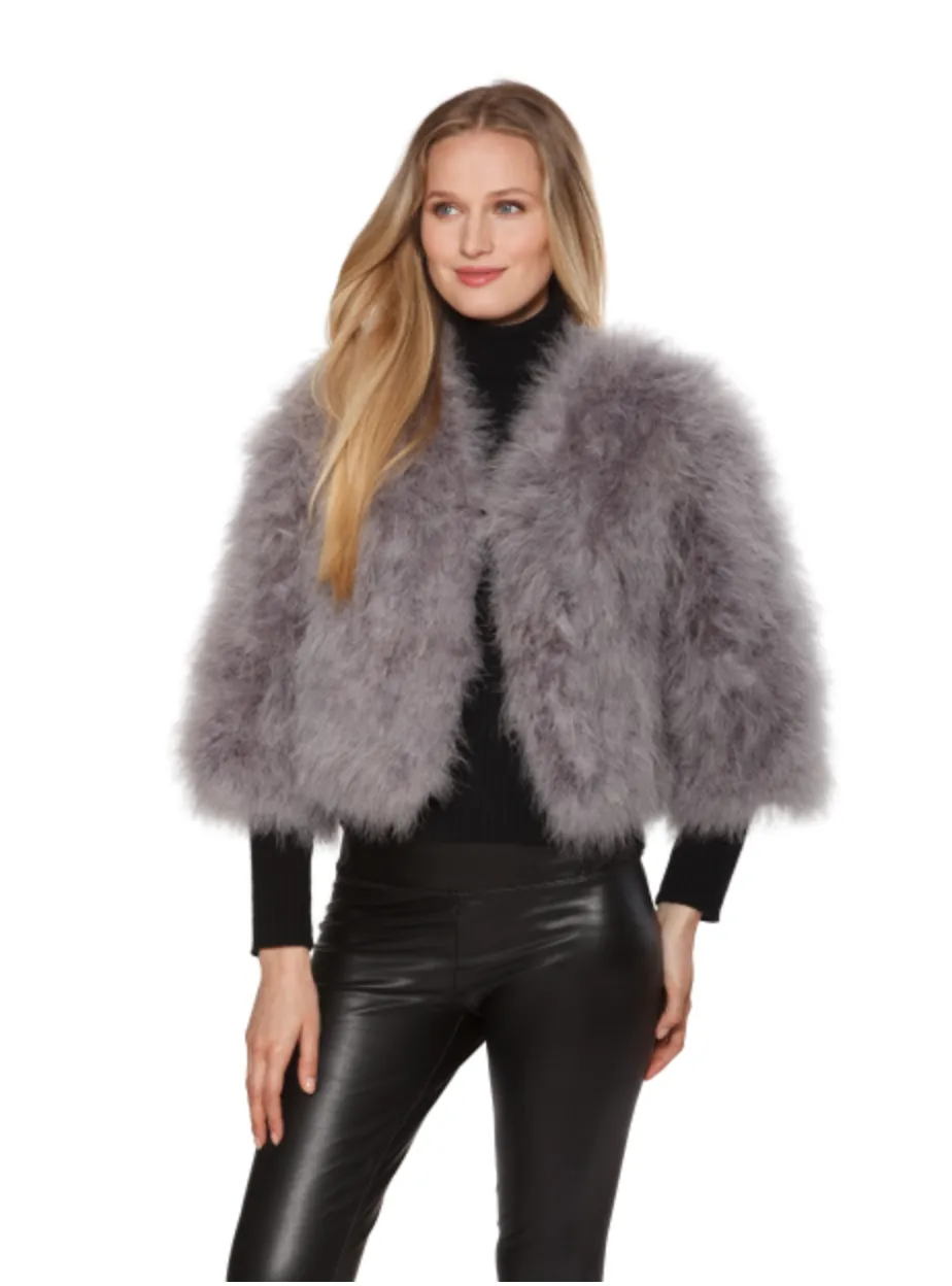 Jacket, Marabou Feather Bolero - Linda Richards - Style FT084