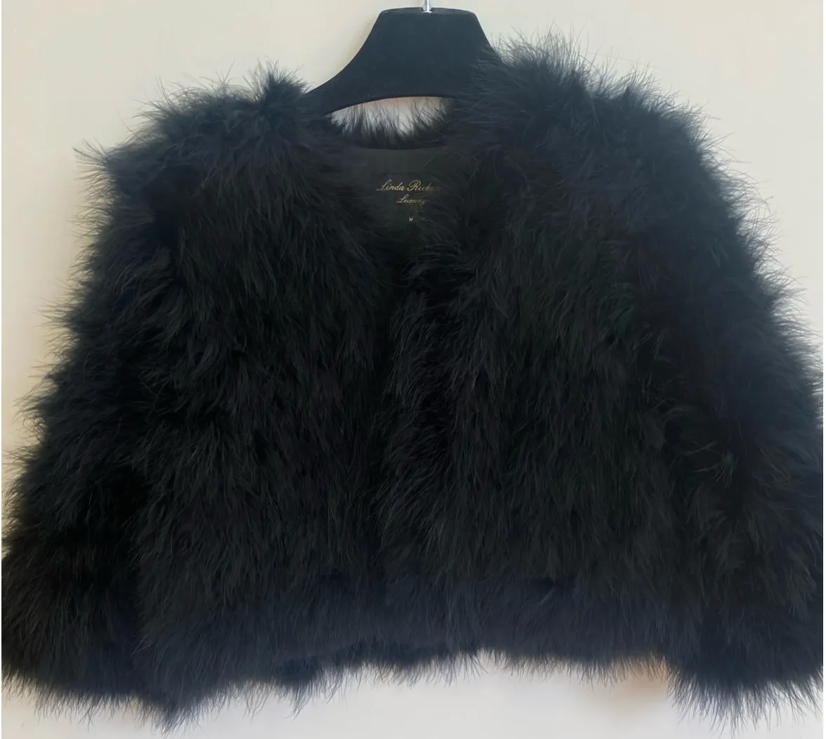 Jacket, Marabou Feather Bolero - Linda Richards - Style FT084