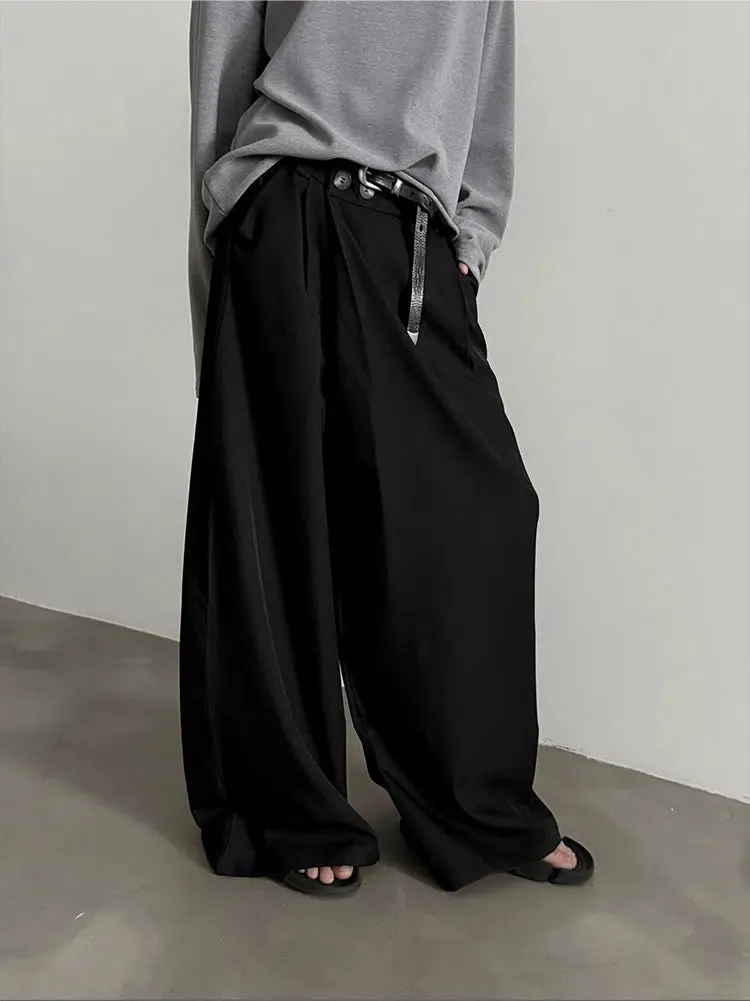 Japanese Retro Wide-Leg Drape Pants