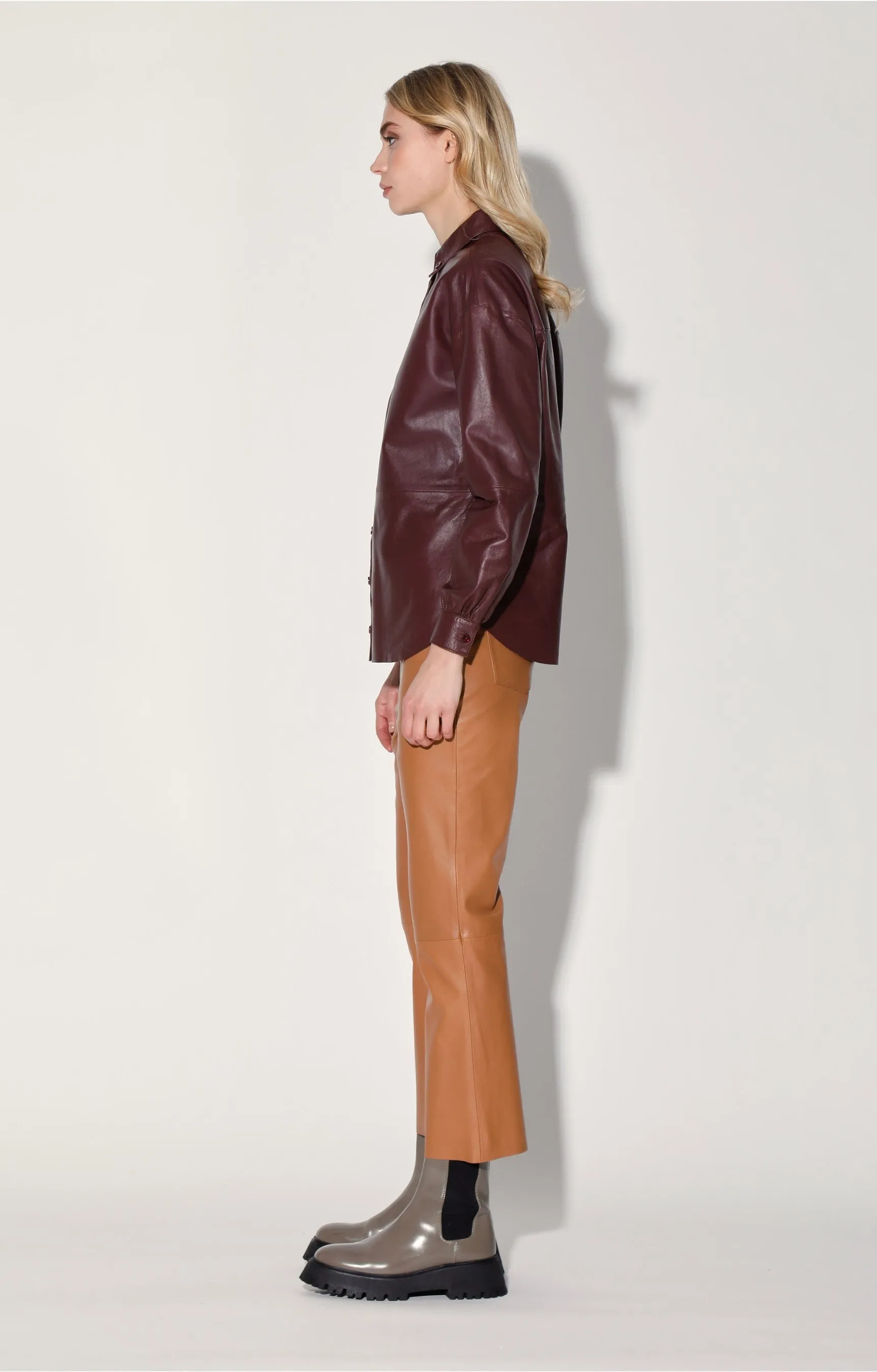Jaycee Top, Plum - Leather by Walter Baker