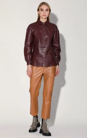 Jaycee Top, Plum - Leather by Walter Baker