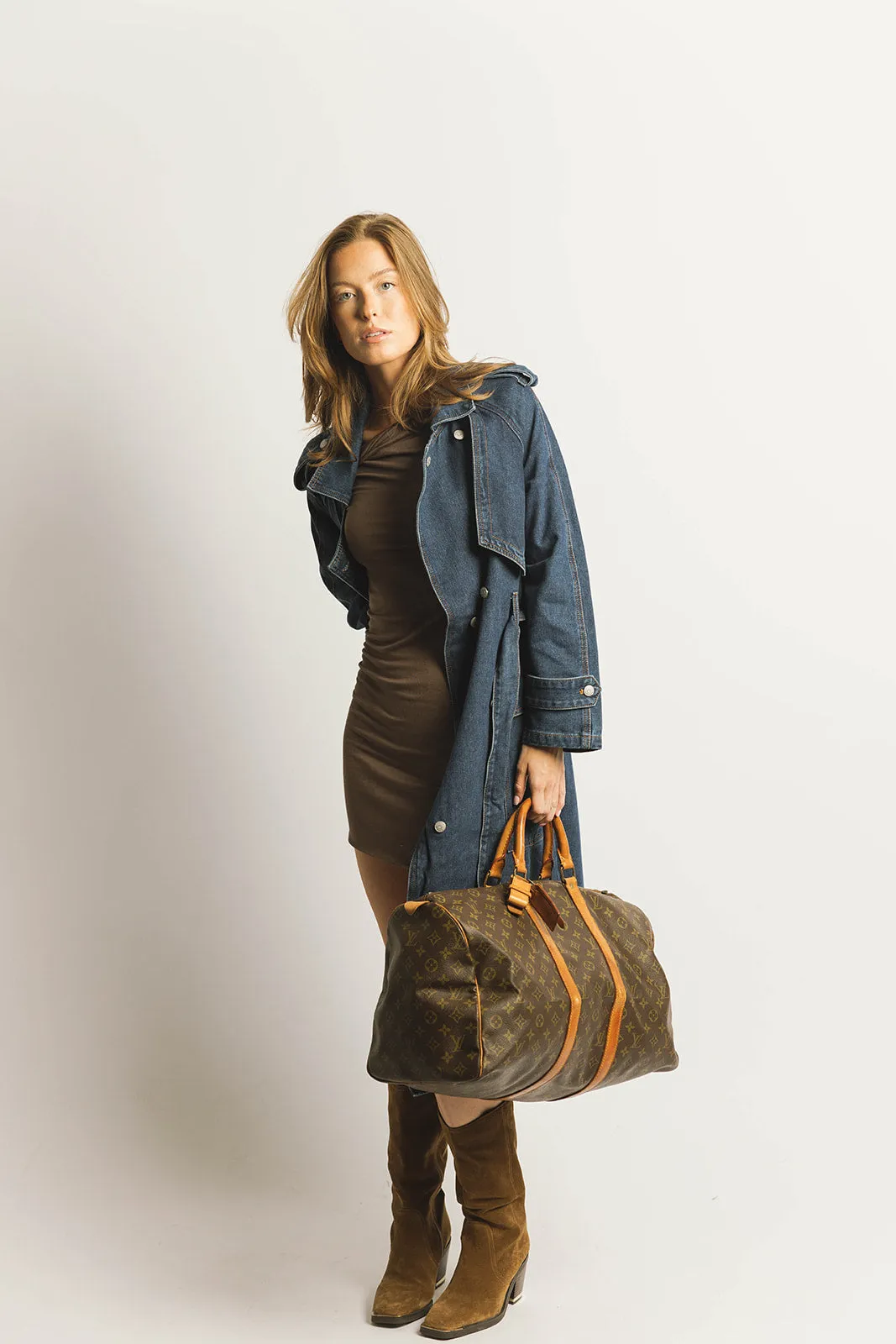Jaylene Denim Trench Coat