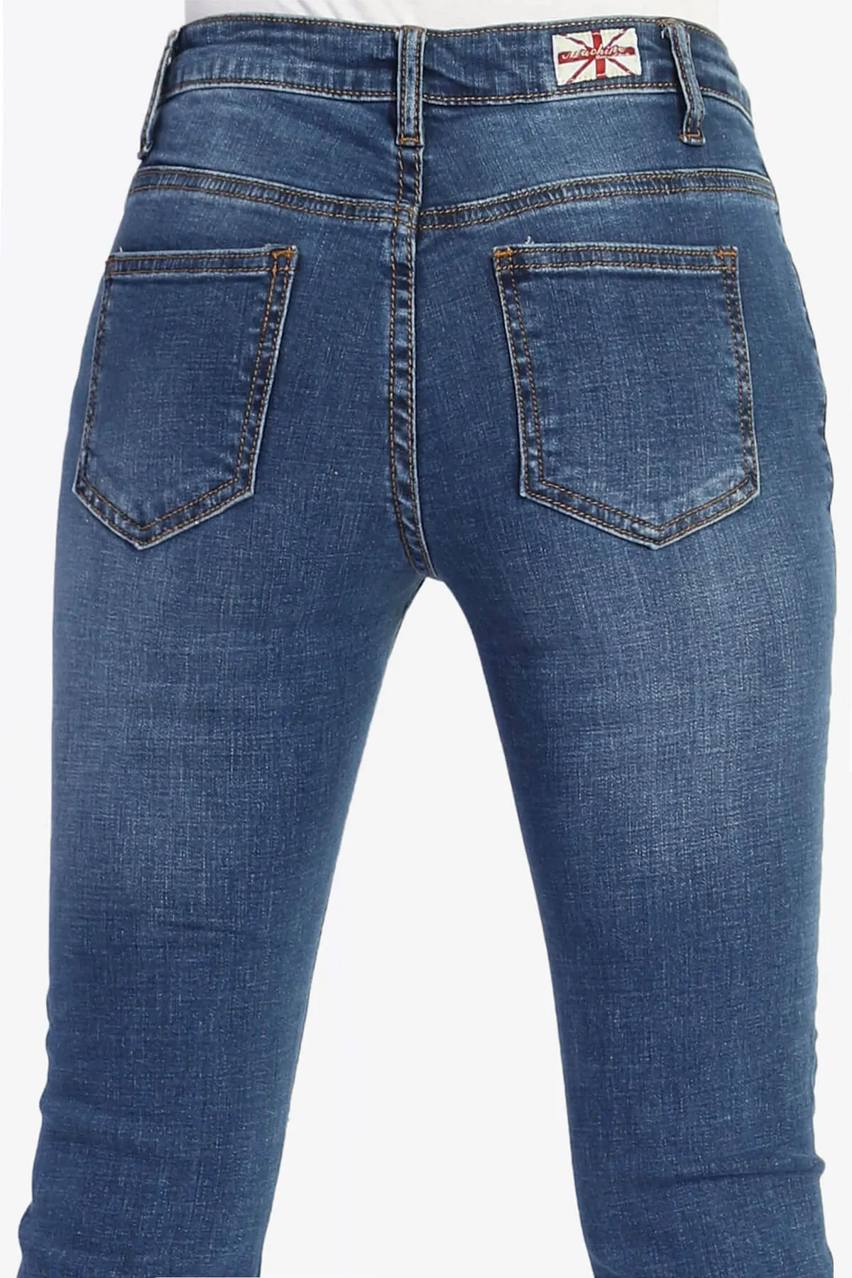 Jenna Cutoff Crop Flare Jeans