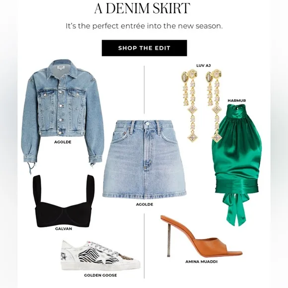 Joe’s Jeans Denim Mini Skirt