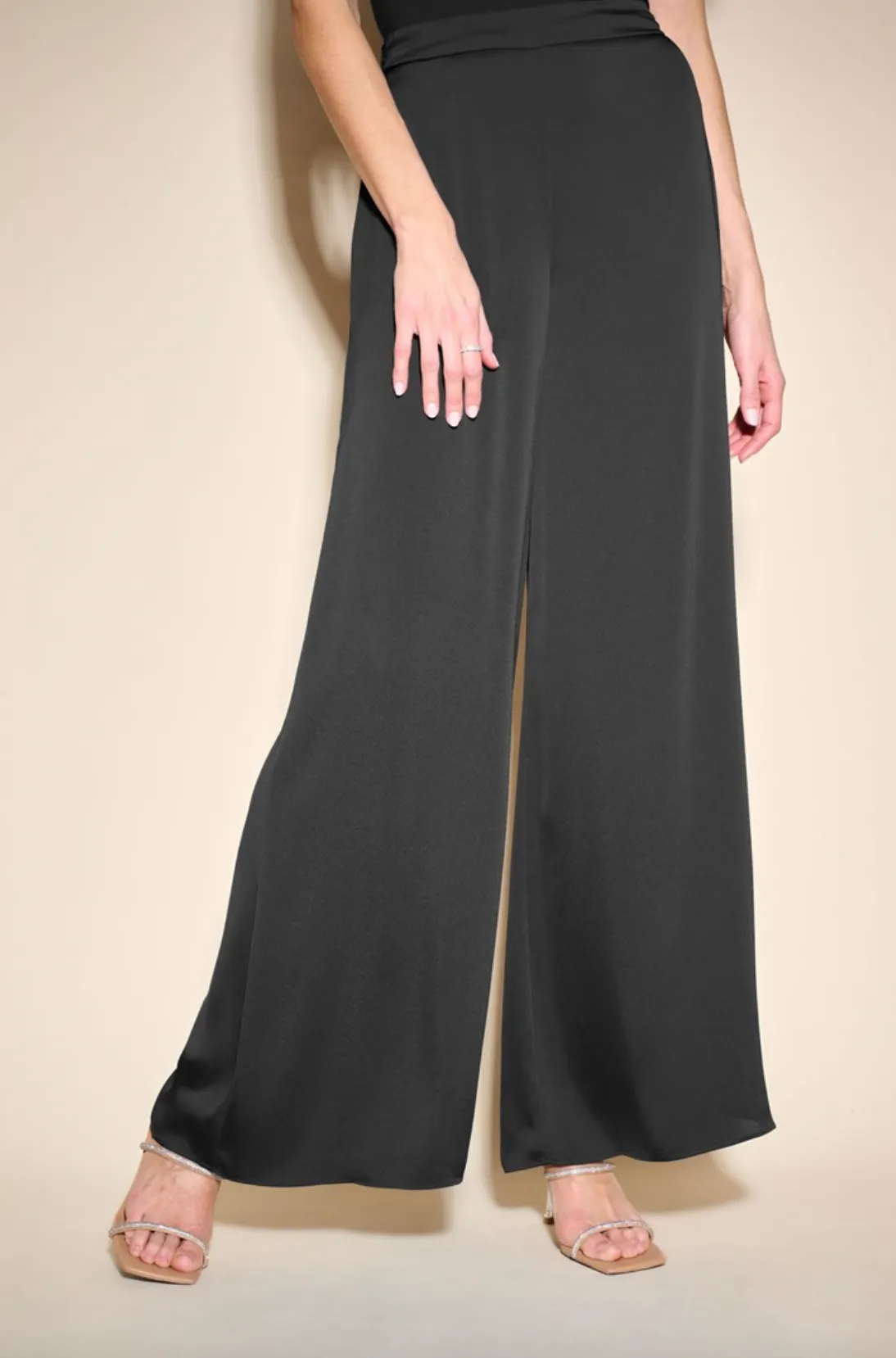 Joseph Ribkoff Satin Wide-Leg Pants