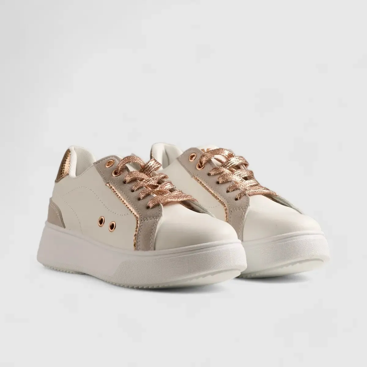 K7 Lizette Sneaker White/Rose Gold