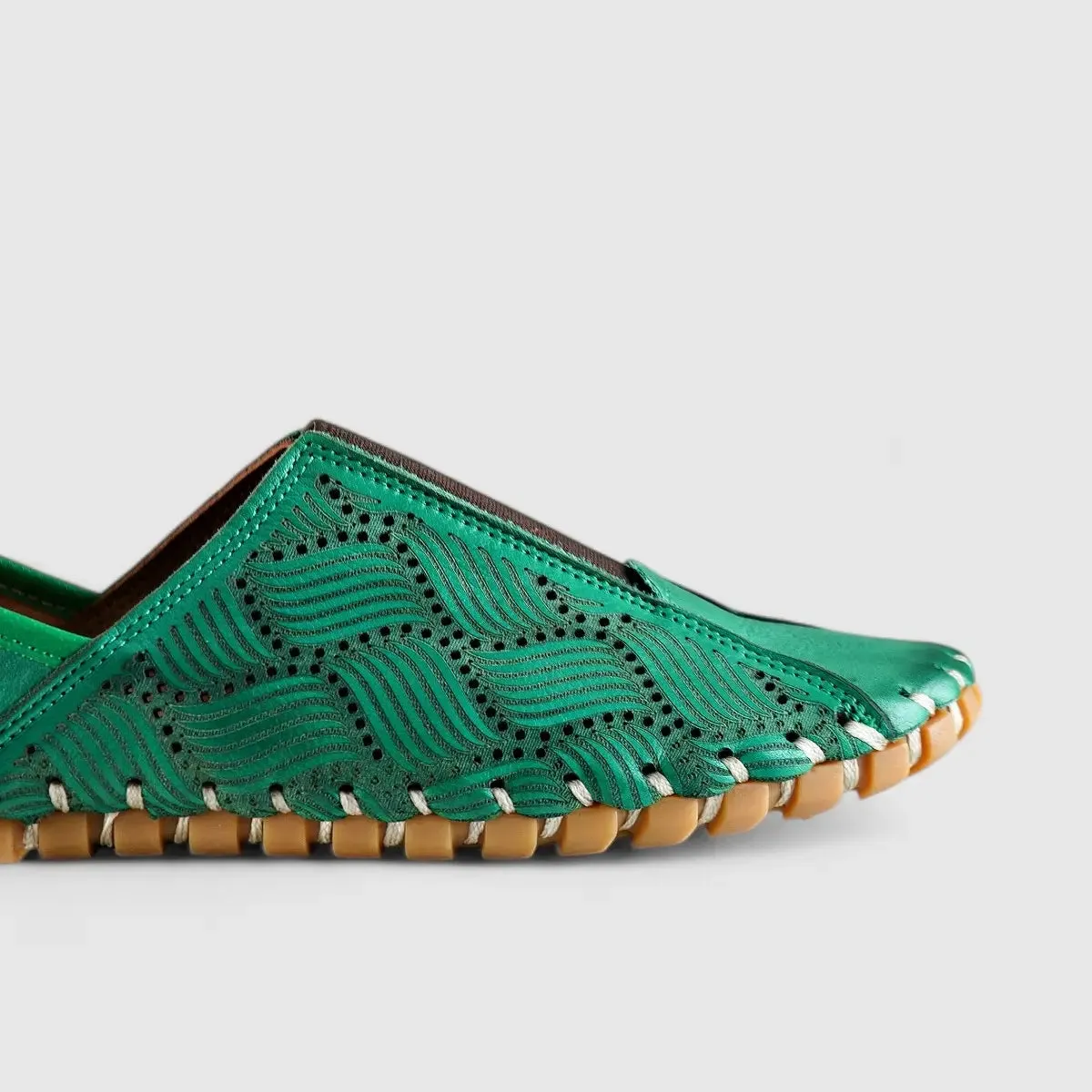 Karyoka Comfort Leather Casuals 1233 Green