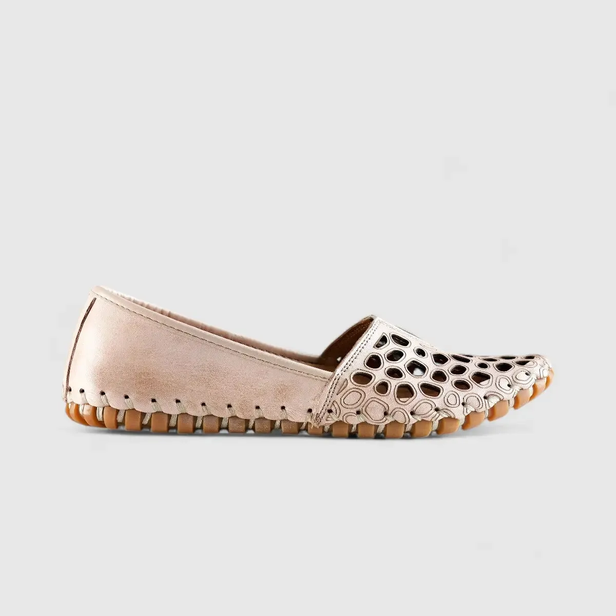 Karyoka Comfort Leather Casuals Beige 1164
