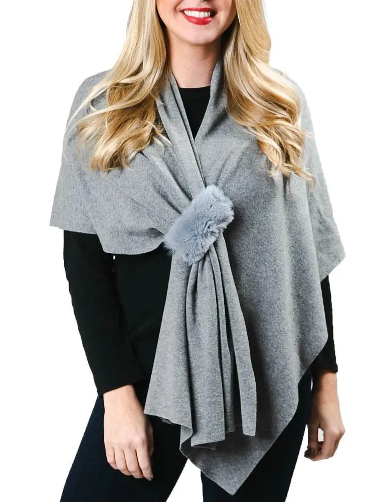 Katie Fur Wrap - 8 Colors FINAL SALE