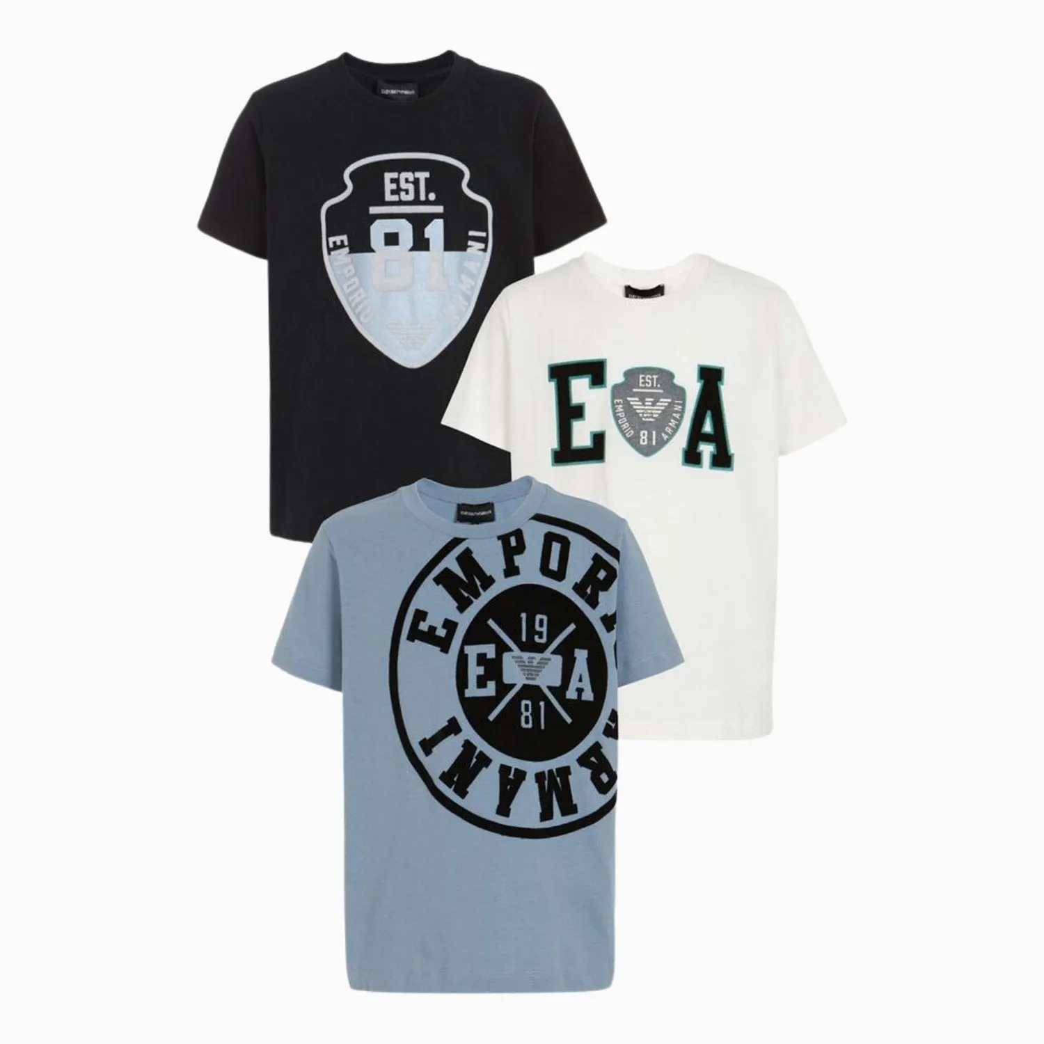 Kid's Three Pack Jersey Logo T Shirt