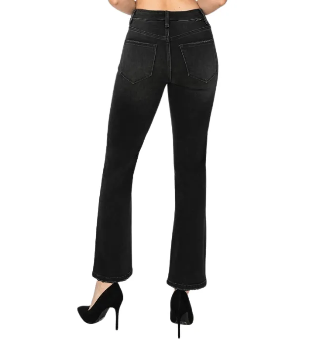 Lani Black Crop Straight Jean