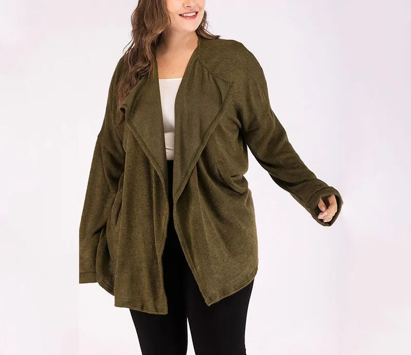 Large Size Women's Fashion Autumn Coat