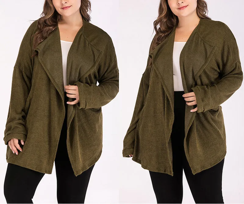 Large Size Women's Fashion Autumn Coat