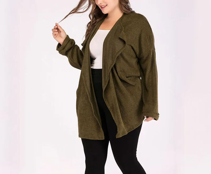 Large Size Women's Fashion Autumn Coat