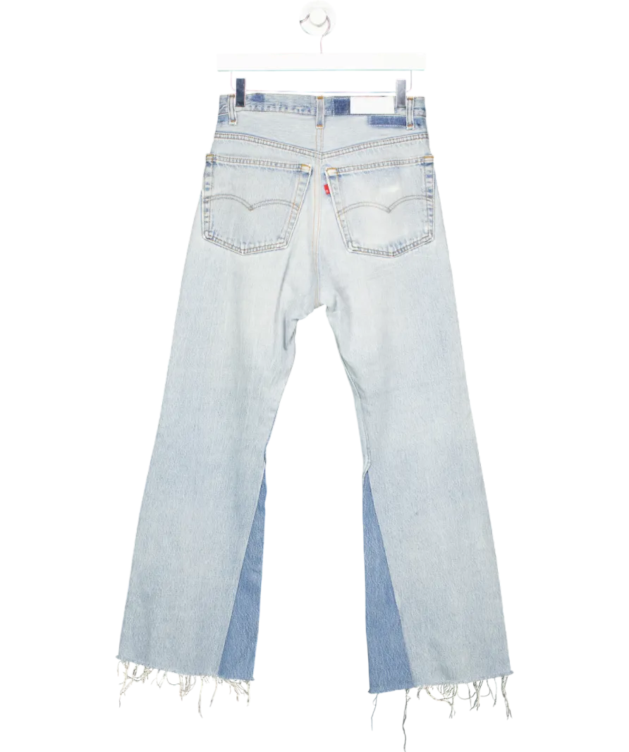 levis Blue High Rise Wide Leg Crop Jeans W27