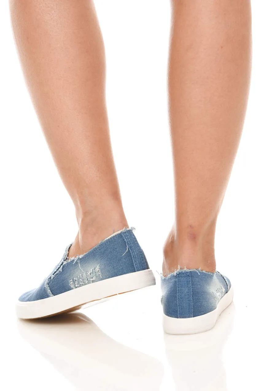 Light Blue Denim Flats