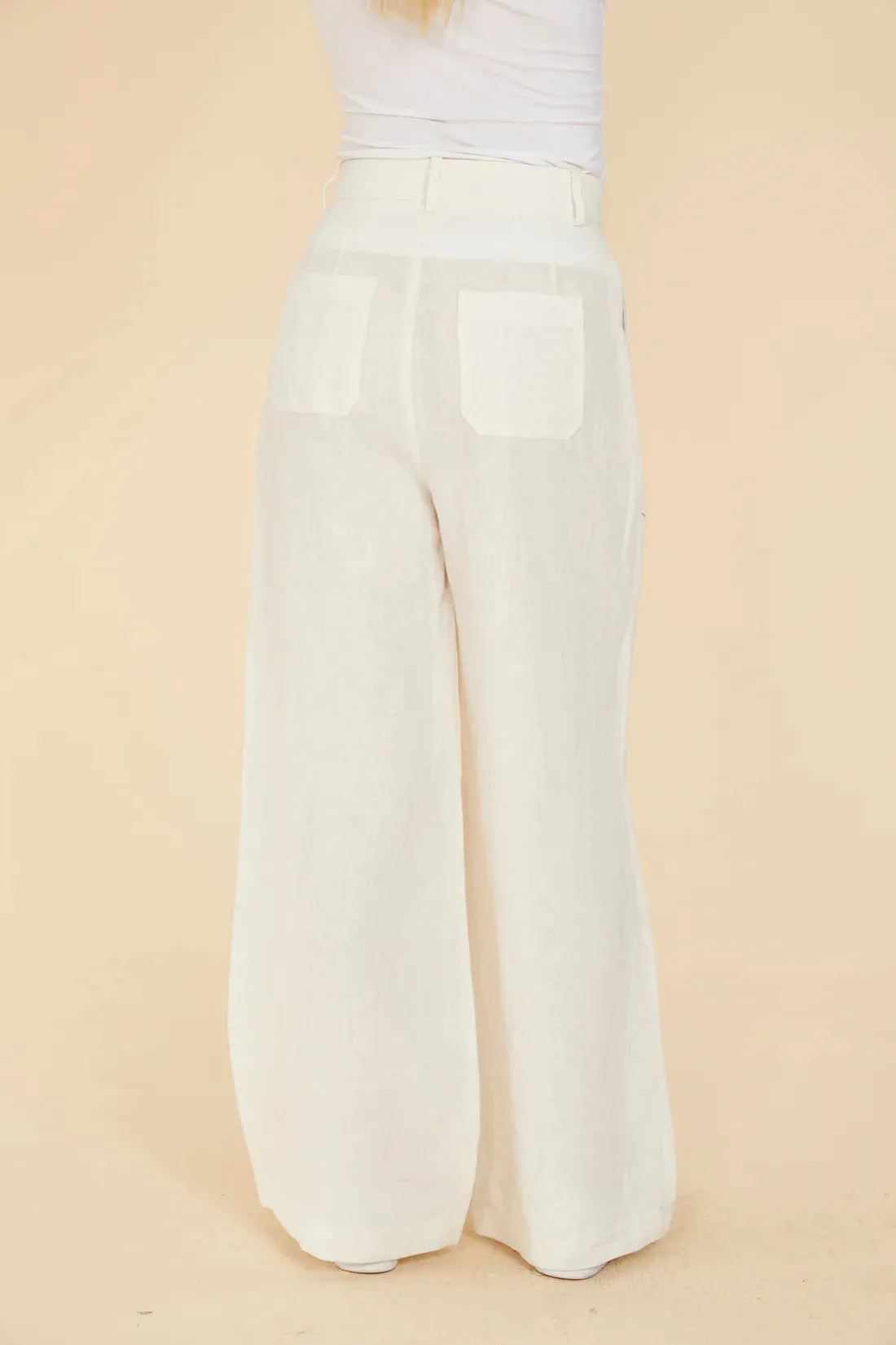 Linen Loose Leg Pant 75428