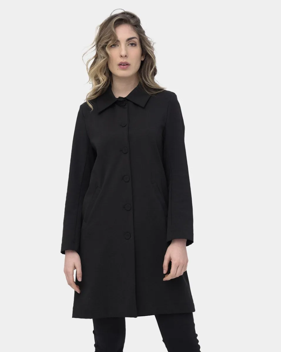 Long Buttoned Dust Coat