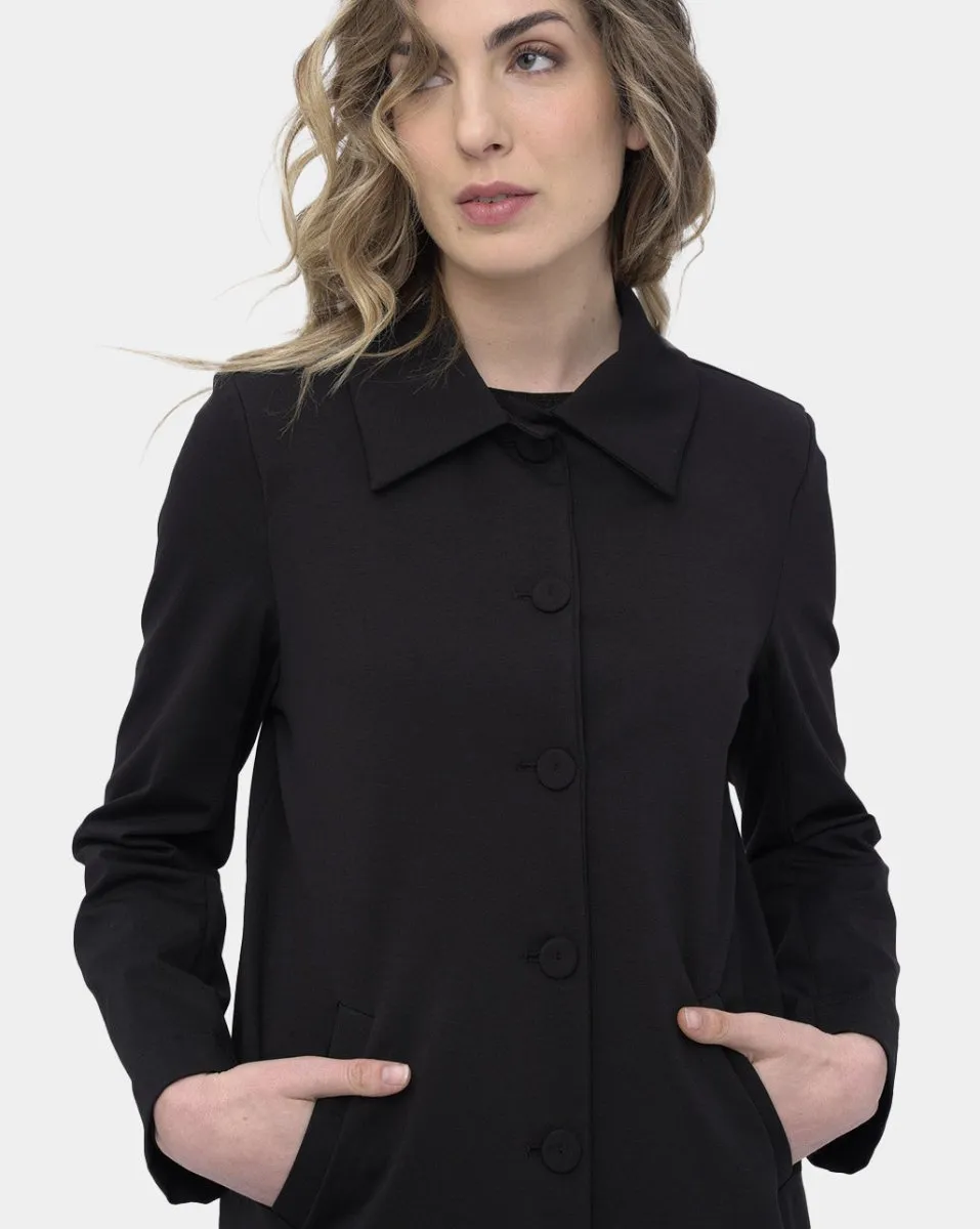 Long Buttoned Dust Coat