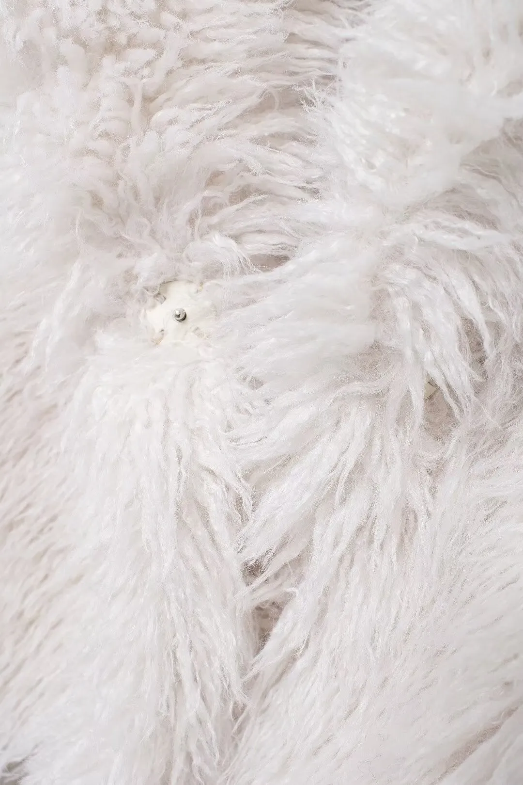 Long Sleeve Cropped Faux Fur Coat