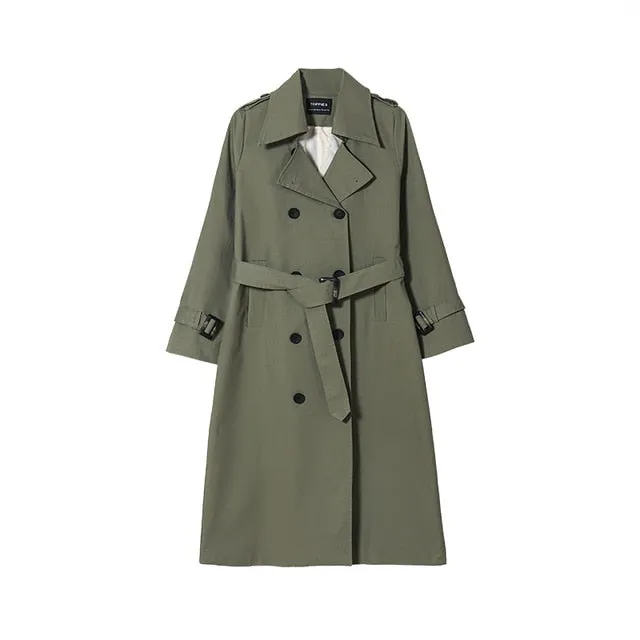Long Trench Coat Windbreaker
