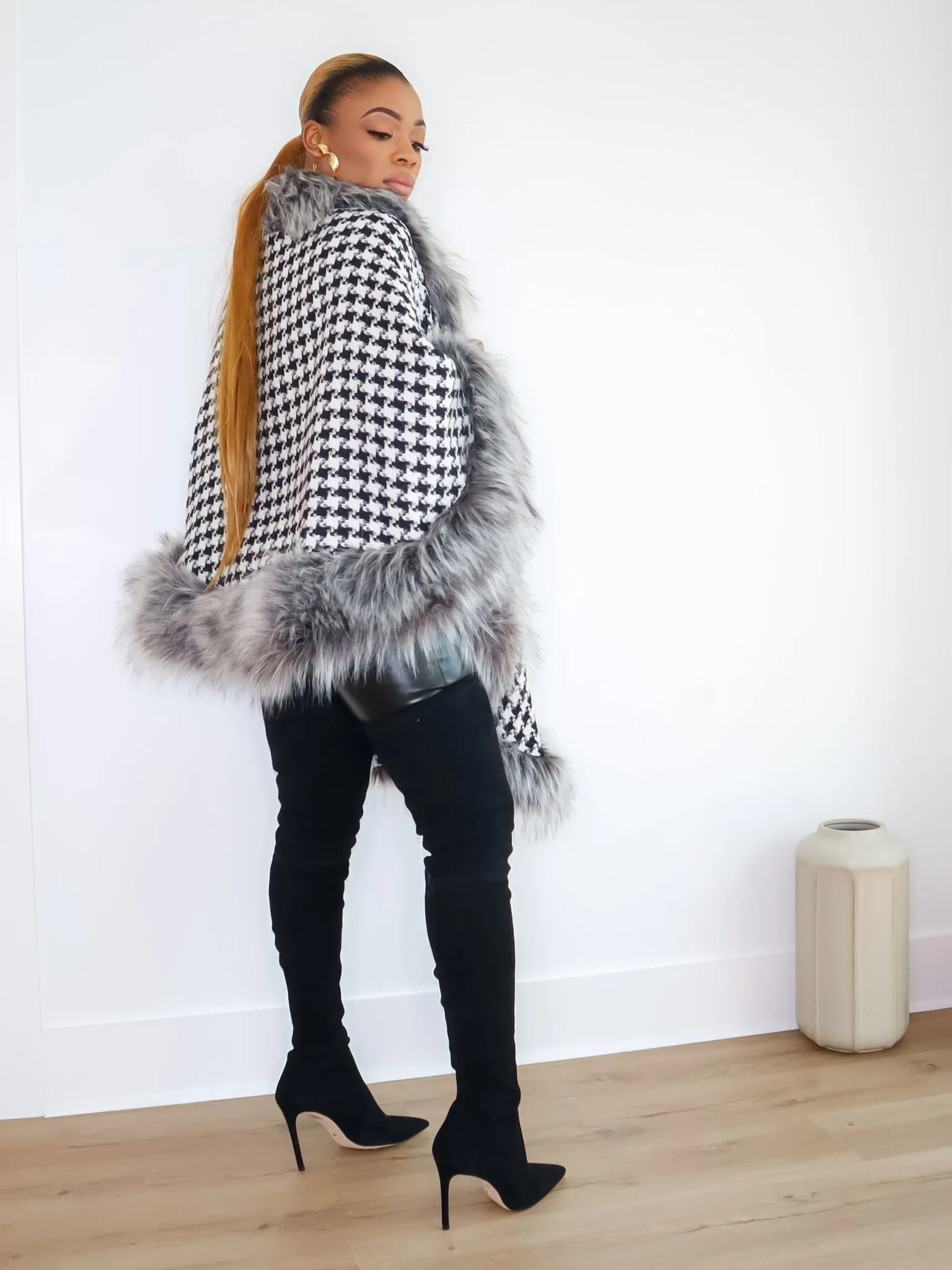 Loretta Faux Shawl (Sample)