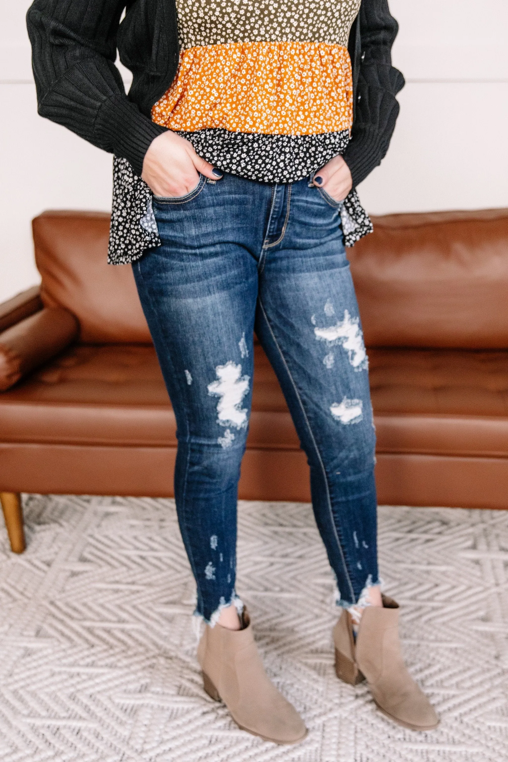 Love In Your Sights Tattered Hem Judy Blue Jeans