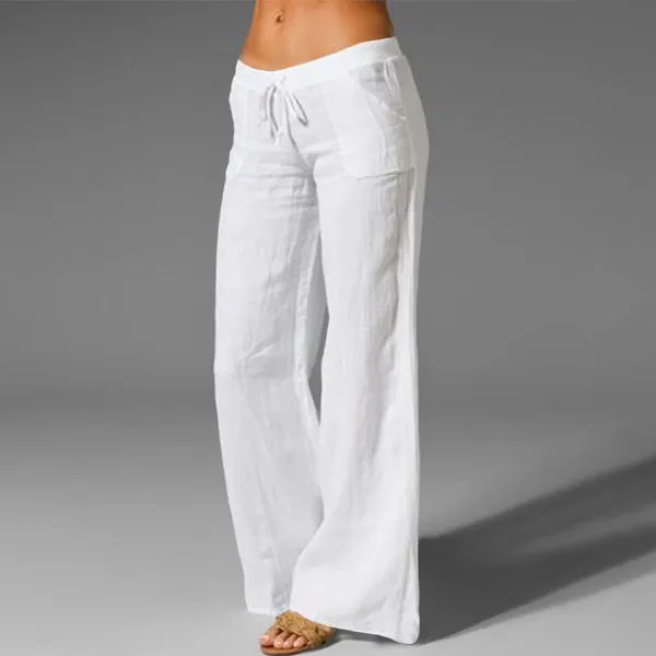 Low Rise Wide Leg Pants