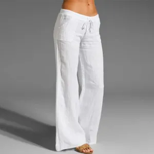Low Rise Wide Leg Pants