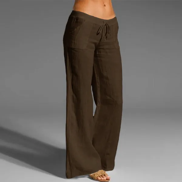 Low Rise Wide Leg Pants