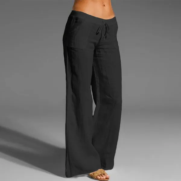 Low Rise Wide Leg Pants