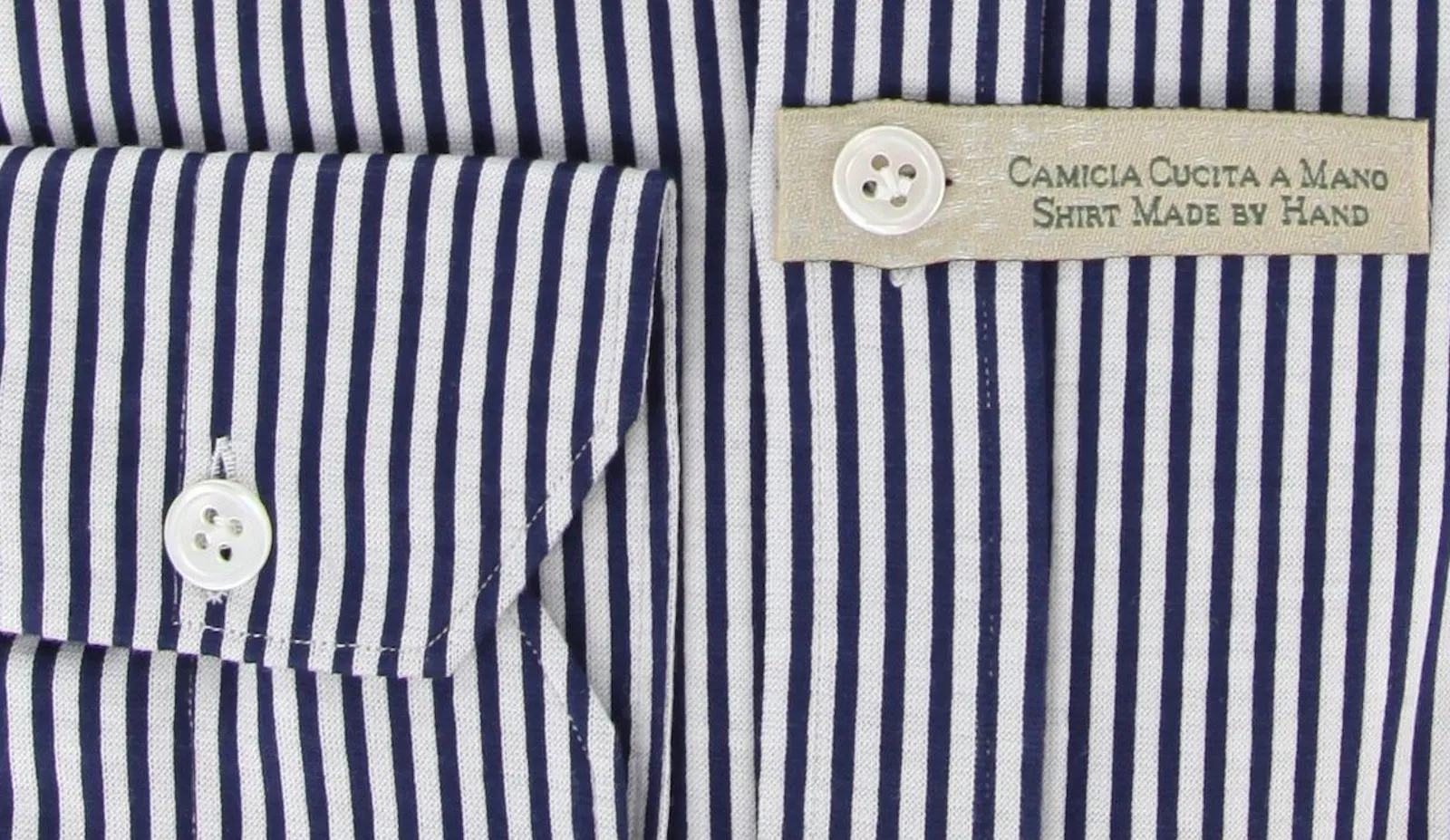 Luigi Borrelli Navy Blue Casual Shirt – Size: Medium US