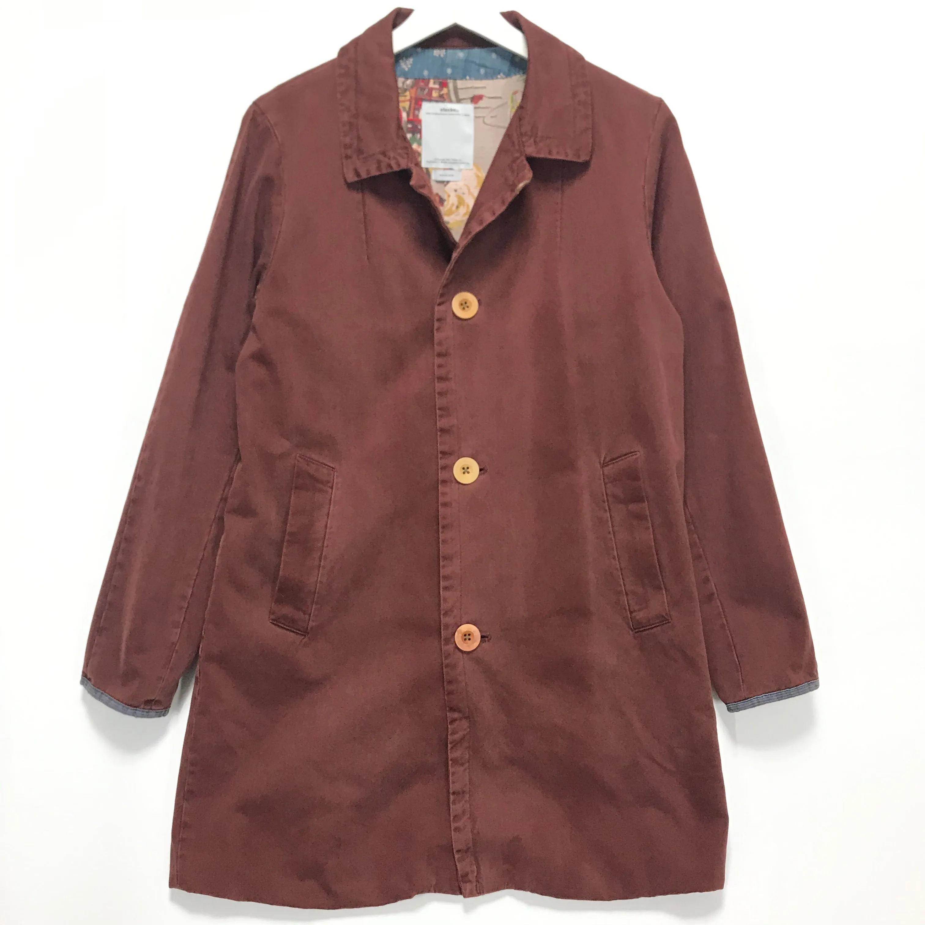 [M] VISVIM 14AW Mies Coat Burgundy
