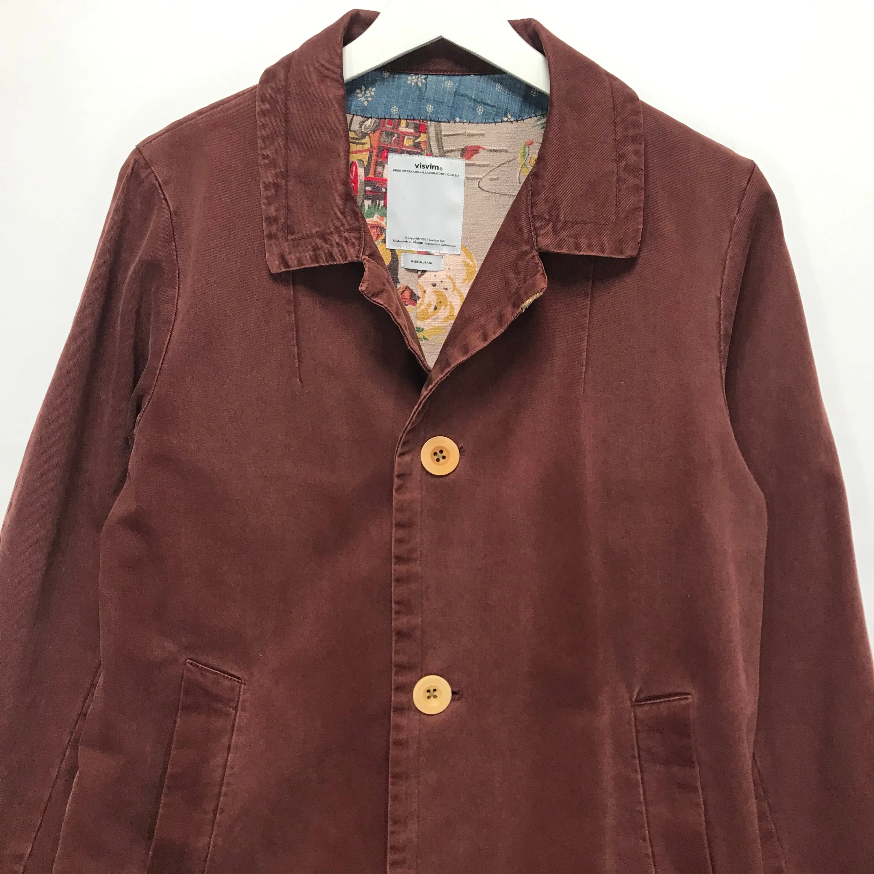 [M] VISVIM 14AW Mies Coat Burgundy