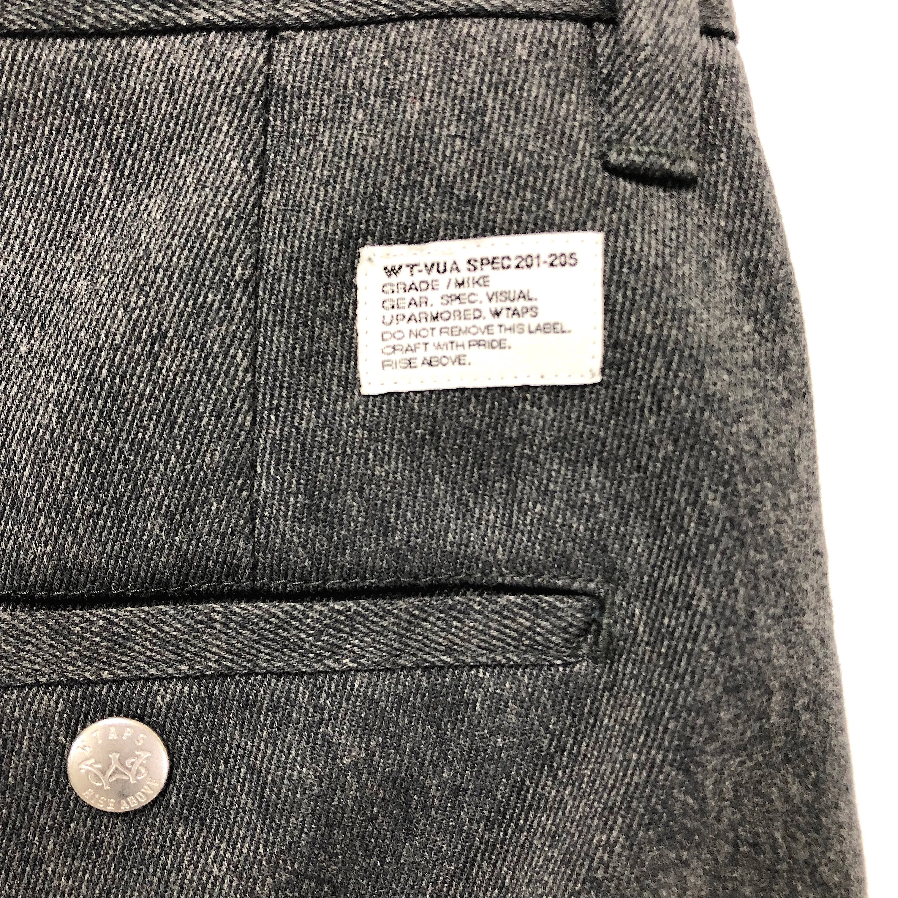 [M] WTAPS Rokudenashi Khaki Work Trousers Grey