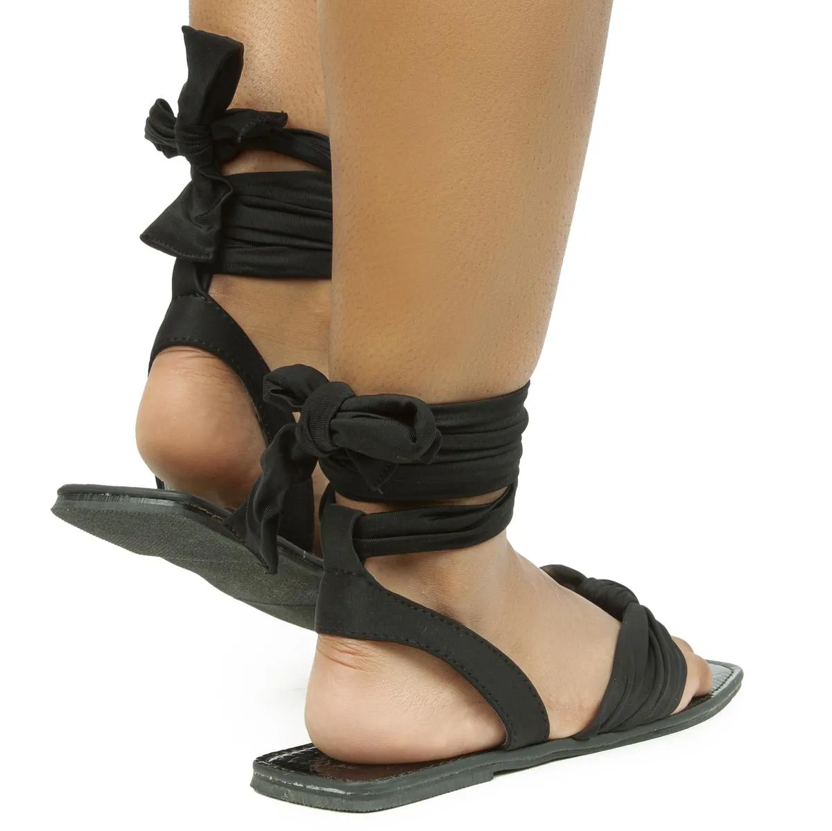 Mania-1 Wrap-Around Flat Sandal