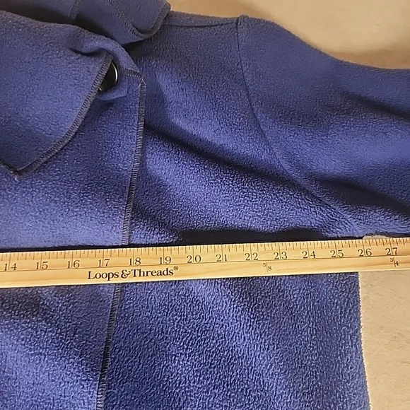 Maralyce Ferree Jacket Women Medium Fleece Wrap Coat 80s Pockets VINTAGE