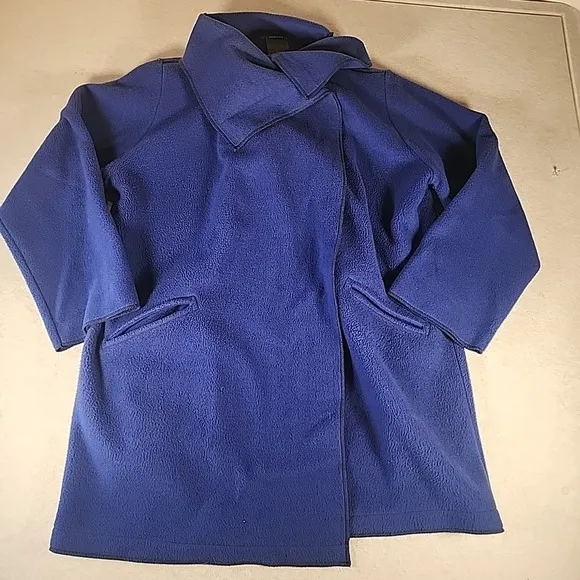 Maralyce Ferree Jacket Women Medium Fleece Wrap Coat 80s Pockets VINTAGE