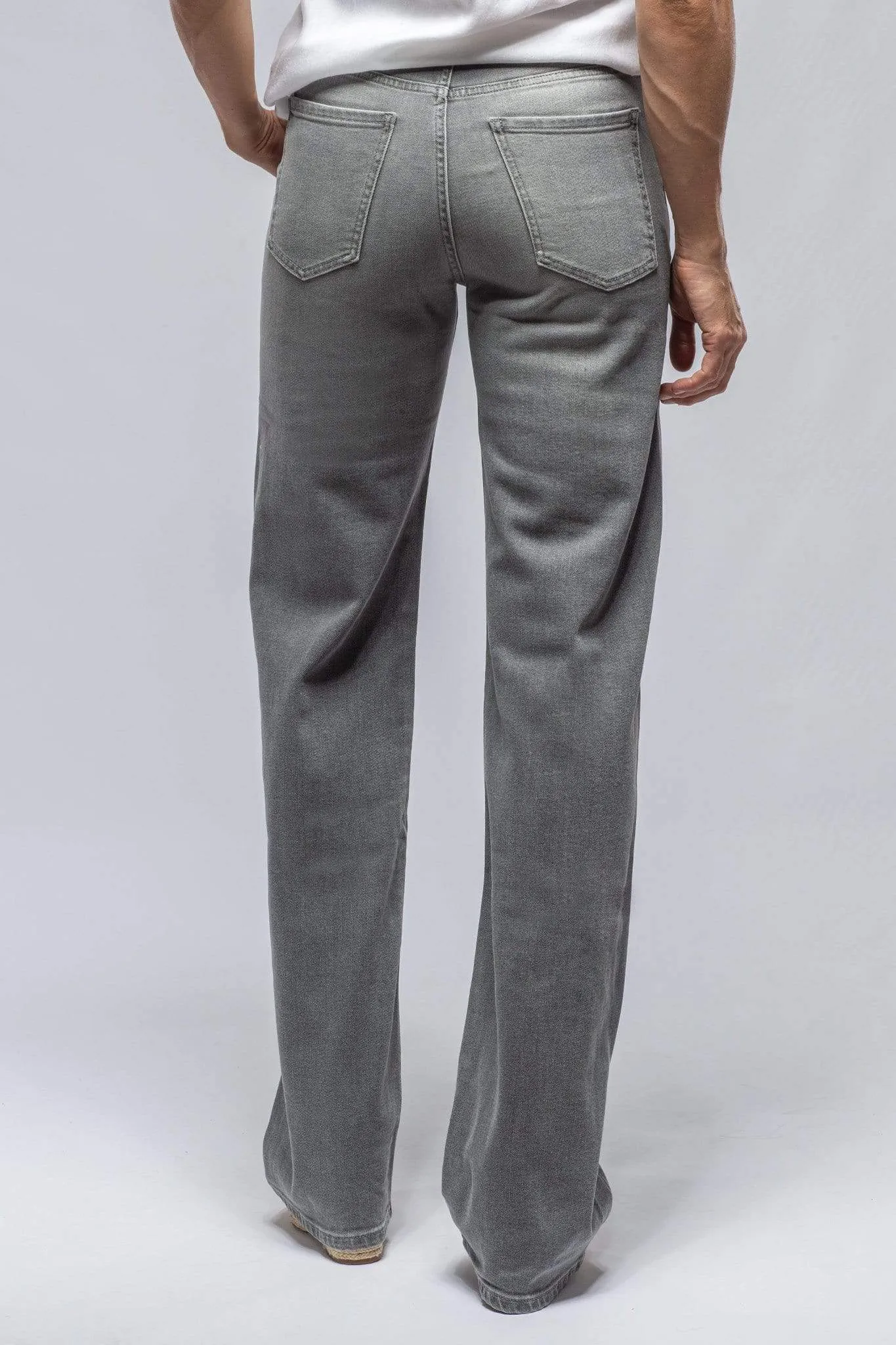 Martina High Rise Wide Leg Jean In Grey