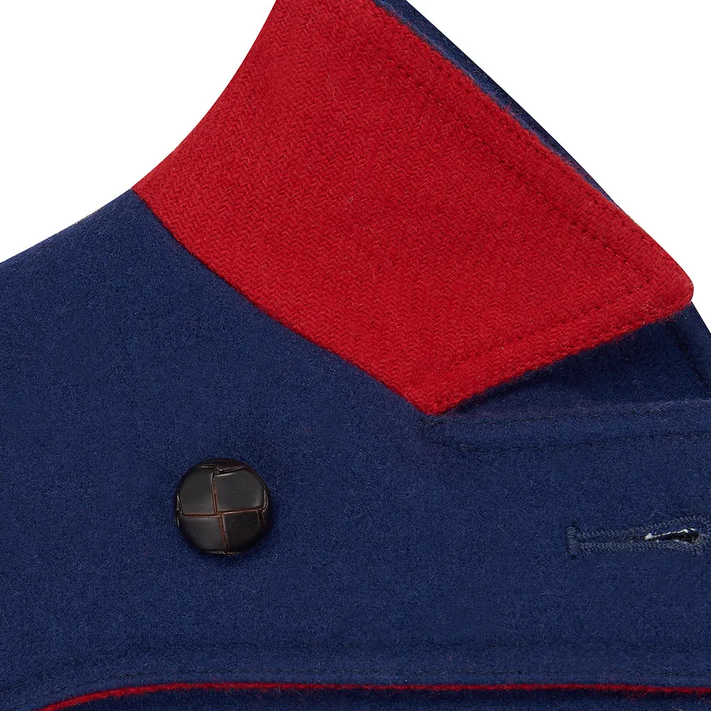 Marylebone Girls Pea Coat - Portland Blue