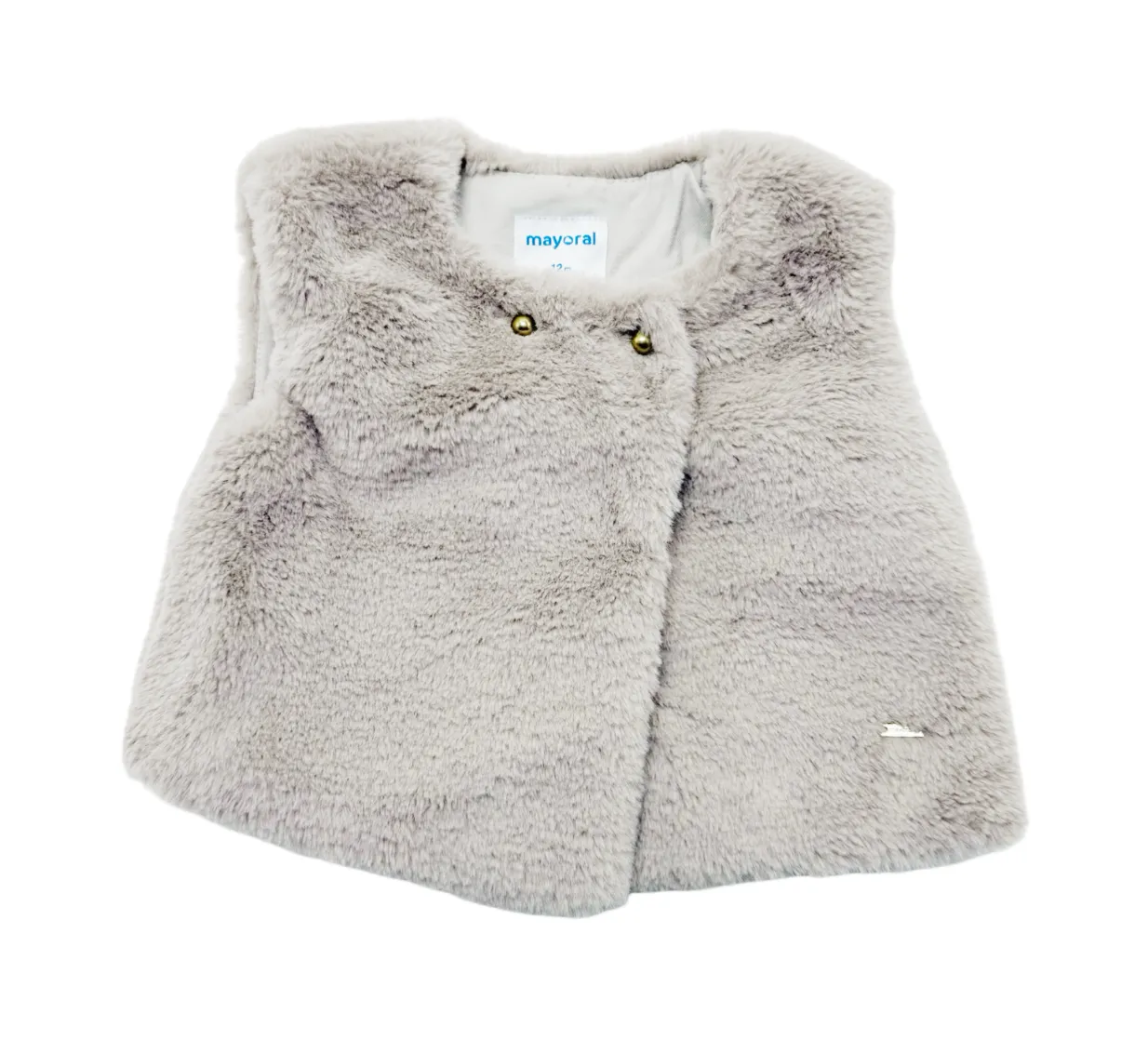 Mayoral faux fur vest - 12m