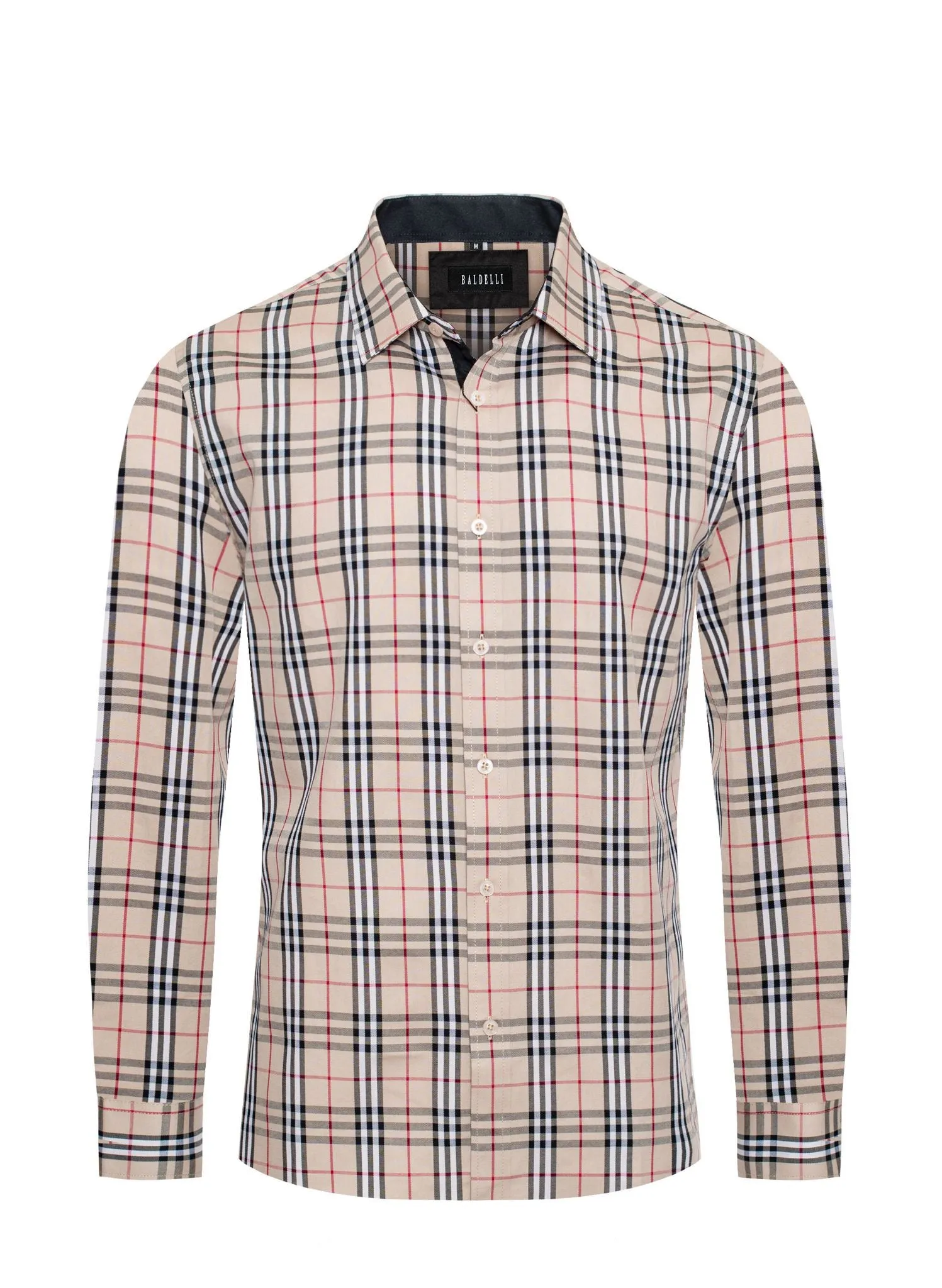 Men’s Khaki Checkered Shirts