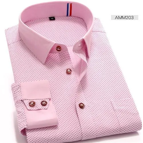 Men's Polka Dot Fashion Dress Shirt