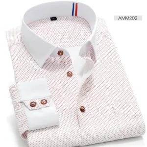 Men's Polka Dot Fashion Dress Shirt