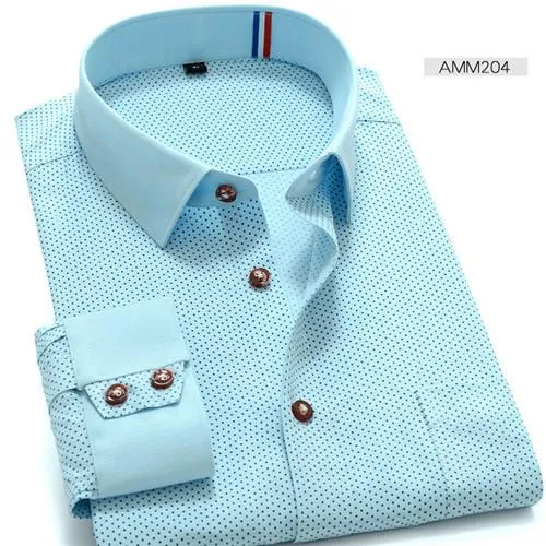 Men's Polka Dot Fashion Dress Shirt